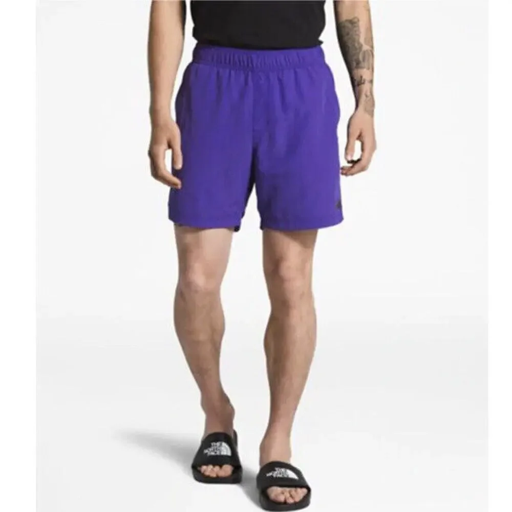 The North Face Men’s V P/O Swim Trunks Aztec Blue Elastic Waist Size XL NWT